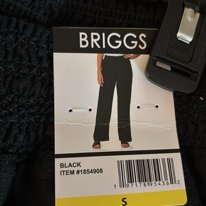 Briggs Brand new black elastic waist leisure pants!!